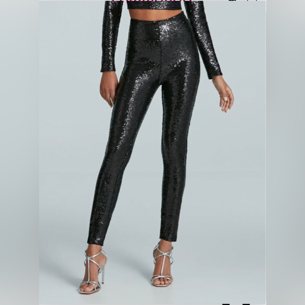 Commando Black Sequin Leggings